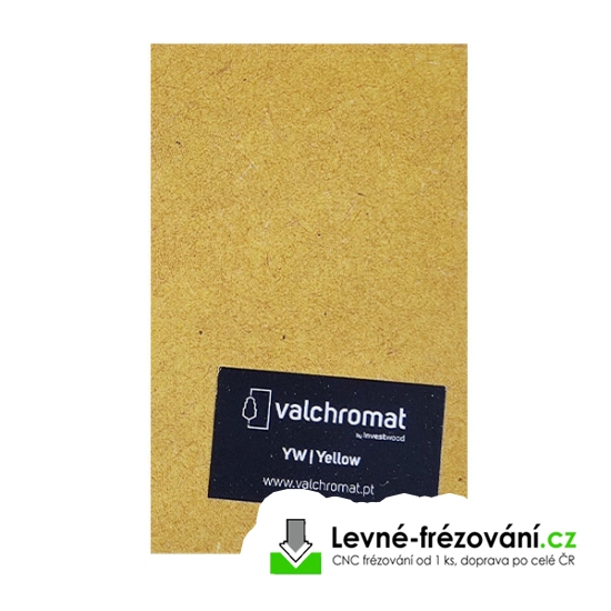 MDF žlutá 19 mm probarvená Valchromat Yellow 3660 x 1220 mm