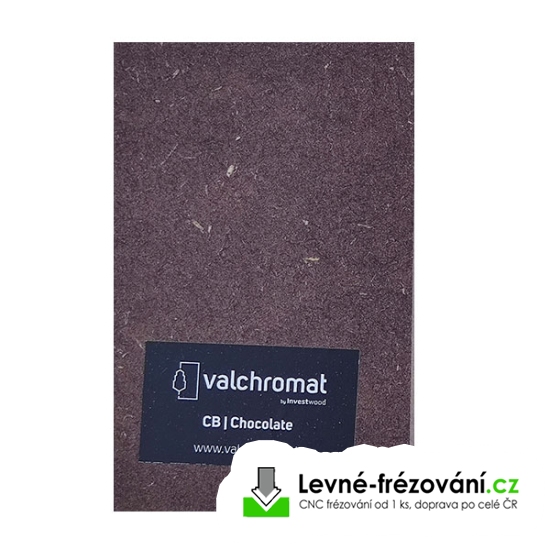 MDF hnědá 19 mm probarvená Valchromat Chocholate 3660 x 1220 mm