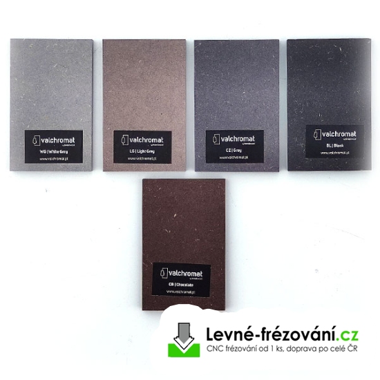 MDF bílá šedá 19 mm probarvená Valchromat White Gray 3660 x 1220 mm