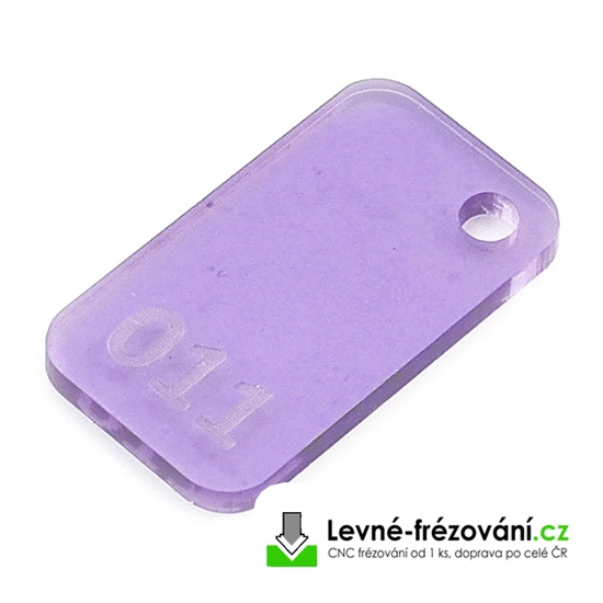 Plexisklo fialová průhledná 011 - 2000 x 1000 - 3 mm - 740x420 mm