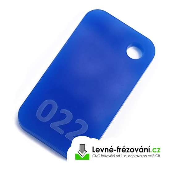 Plexisklo tmavě modrá 022 - 2000 x 1000 - 3 mm - 740x420 mm