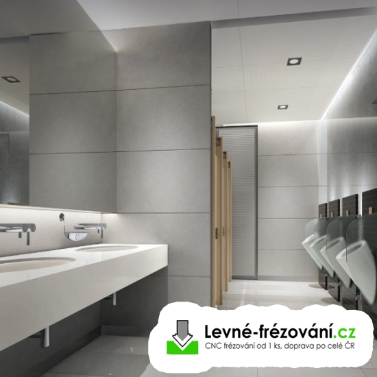 WC zástěny z kompaktních desek