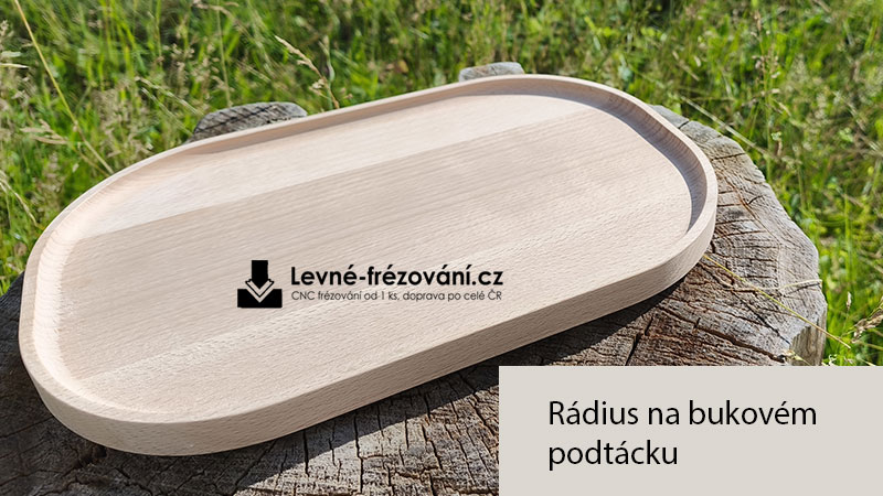 Větší rádius na podtácku uvnitř
