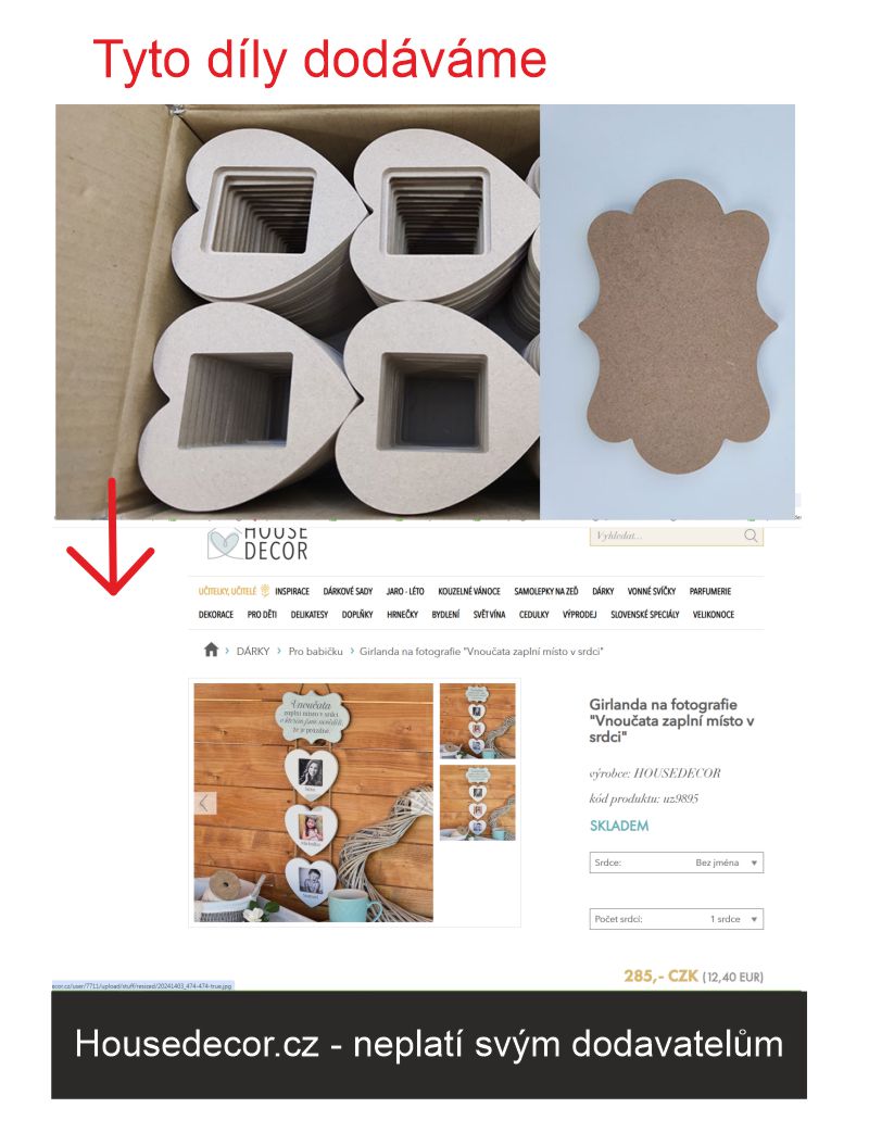 Housedecor.cz - pozor neplatí svým dodavatelů, jsou to dlužníci s více než 470 dny po slatnosti