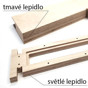 lepení překližek