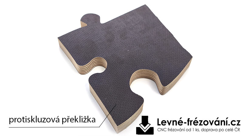 Protiskluzová překližka bříza 18 mm, výřez puzzle